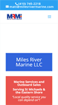 Mobile Screenshot of milesrivermarine.com